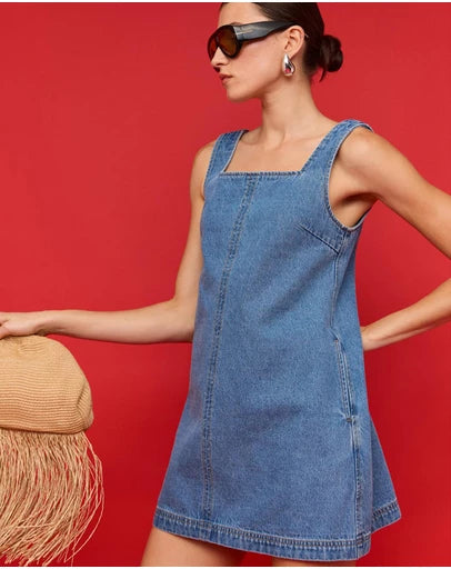Cassia Denim Mini Dress