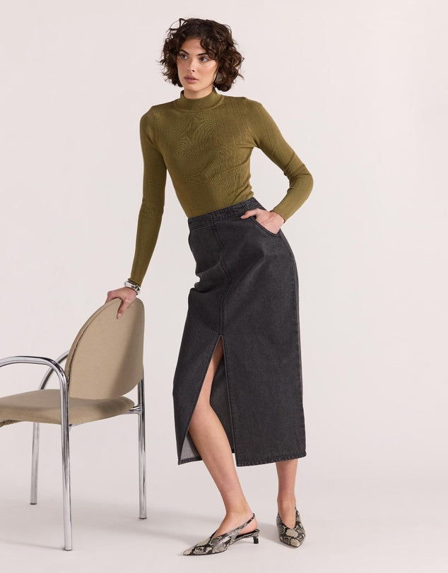 Sutton Denim Skirt
