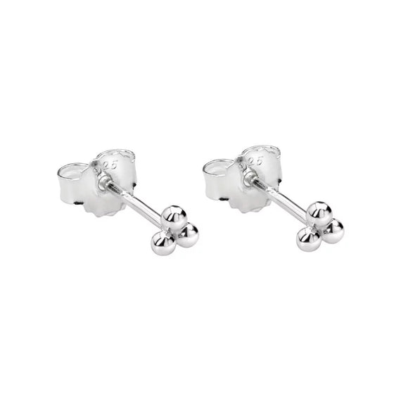 Trinity Ball Stud Sterling Silver